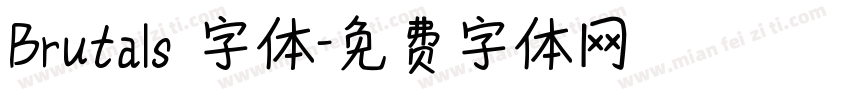 Brutals 字体字体转换